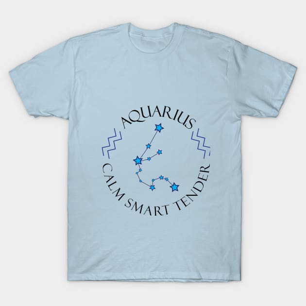 Aquarius Calm Smart Tender T-Shirt by MikaelSh